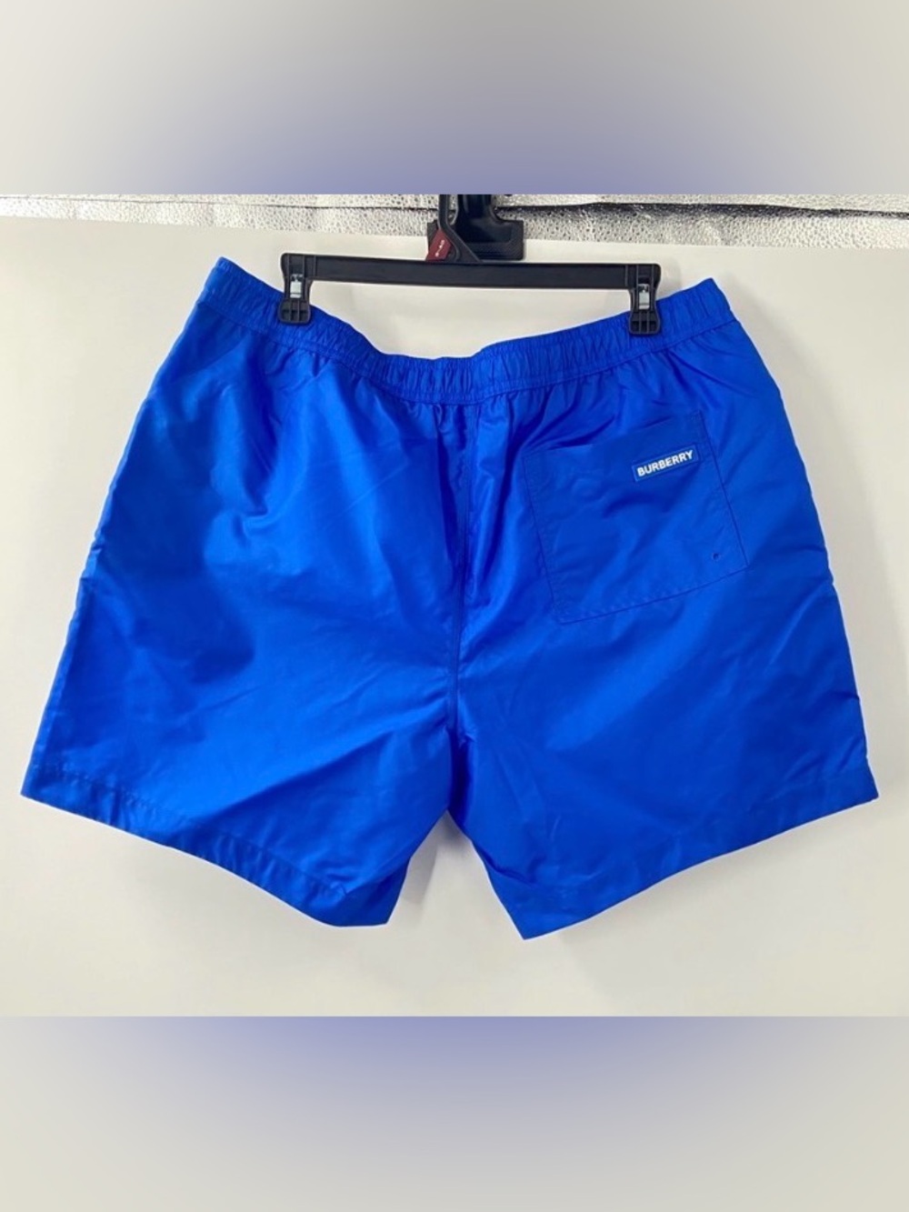 NWT Burberry Men's Martin Canvas Blue Boxer Swim Shorts XL 8084322